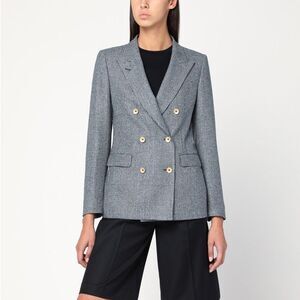 Tagliatore Women's Double-Breasted Jacket In Prince Of Wales Wool